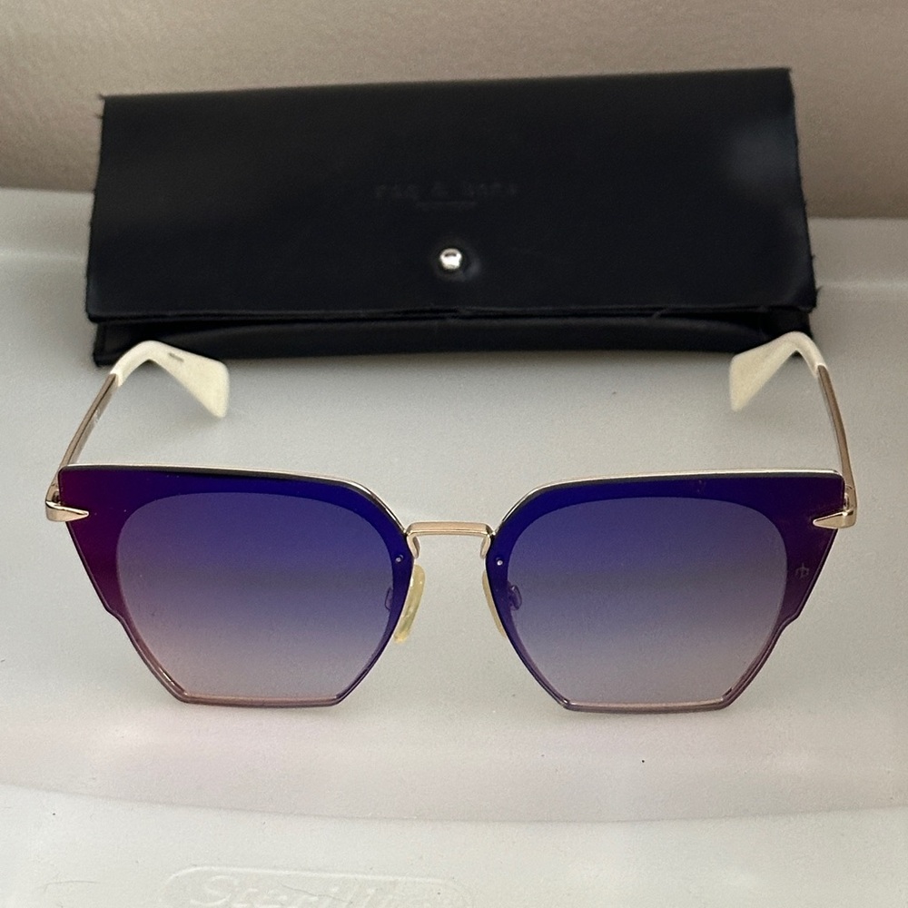 Rag & Bone Purple Ombré Butterfly Sunglasses